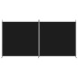 2-tlg. Paravent Schwarz 348x180 cm Stoff 2-tlg. Paravent Schwarz 348x180 cm Stoff