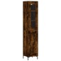 Highboard Räuchereiche 34,5x34x180 cm Holzwerkstoff Highboard Räuchereiche 34,5x34x180 cm Holzwerkstoff