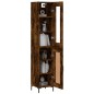 Highboard Räuchereiche 34,5x34x180 cm Holzwerkstoff Highboard Räuchereiche 34,5x34x180 cm Holzwerkstoff