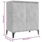 Sideboard Betongrau 60x35x70 cm Holzwerkstoff Sideboard Betongrau 60x35x70 cm Holzwerkstoff
