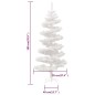 Spiral-Weihnachtsbaum mit Ständer und LEDs Weiß 180 cm PVC Spiral-Weihnachtsbaum mit Ständer und LEDs Weiß 180 cm PVC