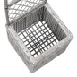 Hochbeet mit Rankgitter 1 Topf 30x30x107 cm Poly Rattan Grau Hochbeet mit Rankgitter 1 Topf 30x30x107 cm Poly Rattan Grau