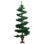 Spiral-Weihnachtsbaum mit Topf und LEDs Grün 120 cm PVC Spiral-Weihnachtsbaum mit Topf und LEDs Grün 120 cm PVC