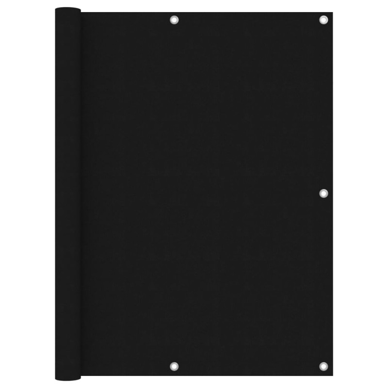 Balkon-Sichtschutz Schwarz 120x300 cm Oxford-Gewebe Balkon-Sichtschutz Schwarz 120x300 cm Oxford-Gewebe