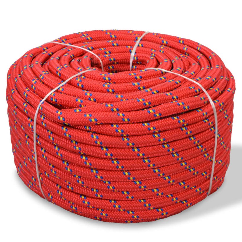 Bootsseil Polypropylen 10 mm 50 m Rot Bootsseil Polypropylen 10 mm 50 m Rot
