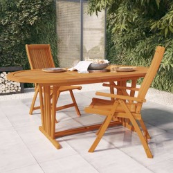 Gartentisch 200x100x75 cm Massivholz Eukalyptus