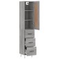 Highboard Grau Sonoma 34,5x34x180 cm Holzwerkstoff Highboard Grau Sonoma 34,5x34x180 cm Holzwerkstoff