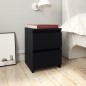 Nachttische 2 Stk. Schwarz 30×30×40 cm Holzwerkstoff Nachttische 2 Stk. Schwarz 30×30×40 cm Holzwerkstoff