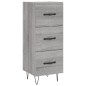 Highboard Grau Sonoma 34,5x34x180 cm Holzwerkstoff Highboard Grau Sonoma 34,5x34x180 cm Holzwerkstoff