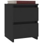 Nachttische 2 Stk. Schwarz 30×30×40 cm Holzwerkstoff Nachttische 2 Stk. Schwarz 30×30×40 cm Holzwerkstoff