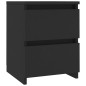 Nachttische 2 Stk. Schwarz 30×30×40 cm Holzwerkstoff Nachttische 2 Stk. Schwarz 30×30×40 cm Holzwerkstoff