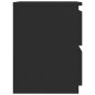 Nachttische 2 Stk. Schwarz 30×30×40 cm Holzwerkstoff Nachttische 2 Stk. Schwarz 30×30×40 cm Holzwerkstoff