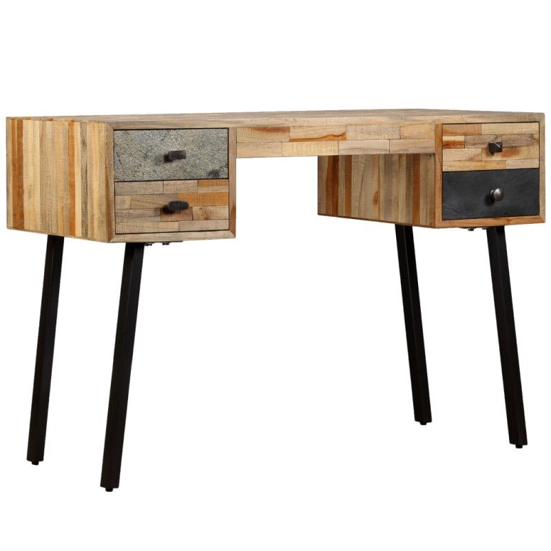 Schreibtisch Wiederverwertetes Teak Massivholz 110 × 50 × 76 cm Schreibtisch Wiederverwertetes Teak Massivholz 110 × 50 × 76 cm