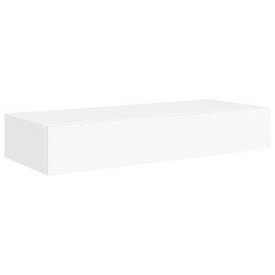 Wand-Schubladenregal Weiß 60x23,5x10 cm MDF
