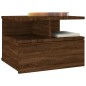 Nachttisch Hängend Braun Eiche 40x31x27 cm Holzwerkstoff Nachttisch Hängend Braun Eiche 40x31x27 cm Holzwerkstoff