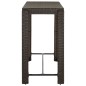 vidaXL Garten-Bartisch Braun 140,5x60,5x110,5 cm Poly Rattan vidaXL Garten-Bartisch Braun 140,5x60,5x110,5 cm Poly Rattan