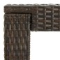vidaXL Garten-Bartisch Braun 140,5x60,5x110,5 cm Poly Rattan vidaXL Garten-Bartisch Braun 140,5x60,5x110,5 cm Poly Rattan