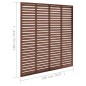 vidaXL Lamellenzaun WPC 180x180 cm Braun vidaXL Lamellenzaun WPC 180x180 cm Braun
