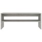 Couchtisch Betongrau 100x40x40 cm Holzwerkstoff Couchtisch Betongrau 100x40x40 cm Holzwerkstoff