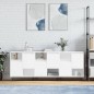 Sideboards 3 Stk. Weiß Holzwerkstoff Sideboards 3 Stk. Weiß Holzwerkstoff