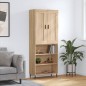 Highboard Sonoma-Eiche 69,5x34x180 cm Holzwerkstoff Highboard Sonoma-Eiche 69,5x34x180 cm Holzwerkstoff