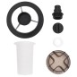 Pool-Sandfilteranlage mit Vorfilter Schwarz Pool-Sandfilteranlage mit Vorfilter Schwarz