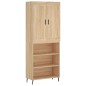 Highboard Sonoma-Eiche 69,5x34x180 cm Holzwerkstoff Highboard Sonoma-Eiche 69,5x34x180 cm Holzwerkstoff