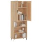 Highboard Sonoma-Eiche 69,5x34x180 cm Holzwerkstoff Highboard Sonoma-Eiche 69,5x34x180 cm Holzwerkstoff
