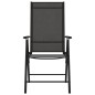 Gartenstühle Klappbar 6 Stk. Textilene Schwarz Gartenstühle Klappbar 6 Stk. Textilene Schwarz