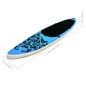 Aufblasbares Stand Up Paddle Board Set 305x76x15 cm Blau Aufblasbares Stand Up Paddle Board Set 305x76x15 cm Blau