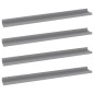 Wandregale 4 Stk. Grau 80x9x3 cm Wandregale 4 Stk. Grau 80x9x3 cm