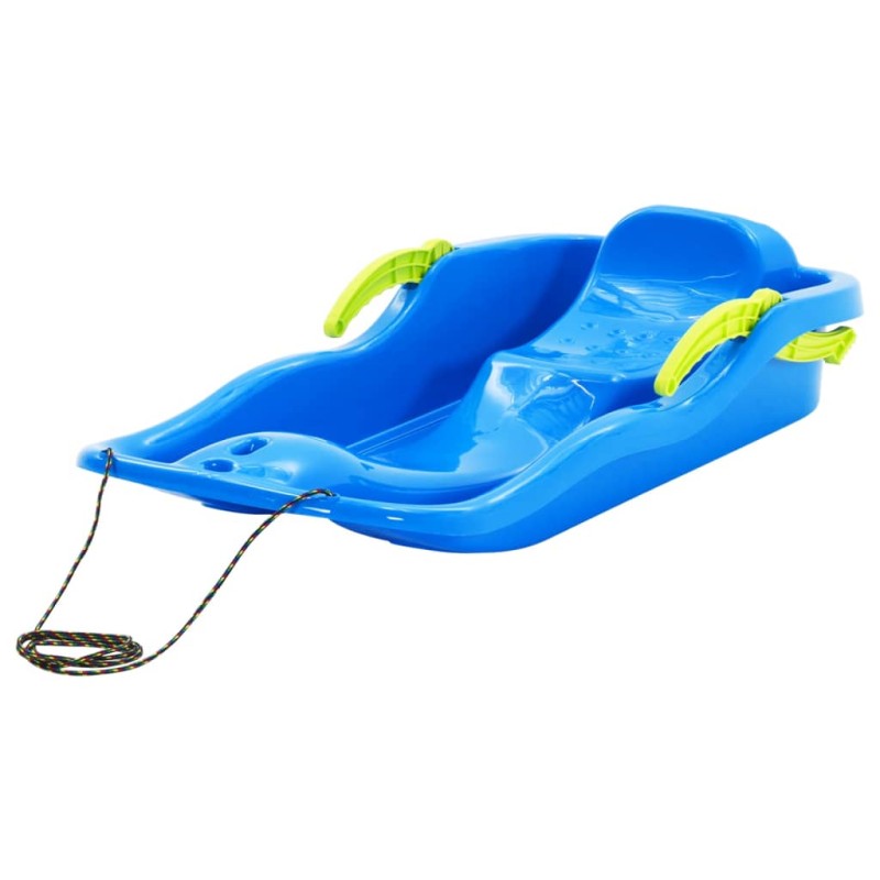 Schlitten mit Bremsen Blau 87x40x18 cm Polypropylen Schlitten mit Bremsen Blau 87x40x18 cm Polypropylen