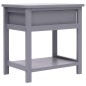 Nachttisch Grau 40×29×42 cm Paulownia Holz Nachttisch Grau 40×29×42 cm Paulownia Holz