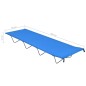 vidaXL Campingbetten 2 Stk. 180x60x19 cm Oxford-Gewebe und Stahl Blau vidaXL Campingbetten 2 Stk. 180x60x19 cm Oxford-Gewebe und Stahl Blau