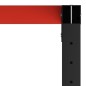 Werkbankgestell Metall 150x57x79 cm Schwarz und Rot Werkbankgestell Metall 150x57x79 cm Schwarz und Rot