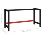 Werkbankgestell Metall 150x57x79 cm Schwarz und Rot Werkbankgestell Metall 150x57x79 cm Schwarz und Rot