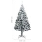 Künstlicher Weihnachtsbaum Beschneit Grün 300 cm PVC Künstlicher Weihnachtsbaum Beschneit Grün 300 cm PVC
