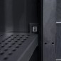 Gartenschrank mit 2 Regalen Schwarz Gartenschrank mit 2 Regalen Schwarz
