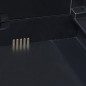 Gartenschrank mit 2 Regalen Schwarz Gartenschrank mit 2 Regalen Schwarz