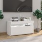 TV-Schrank mit LED-Leuchten Hochglanz-Weiß 75x35x40 cm TV-Schrank mit LED-Leuchten Hochglanz-Weiß 75x35x40 cm