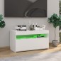 TV-Schrank mit LED-Leuchten Hochglanz-Weiß 75x35x40 cm TV-Schrank mit LED-Leuchten Hochglanz-Weiß 75x35x40 cm