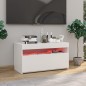 TV-Schrank mit LED-Leuchten Hochglanz-Weiß 75x35x40 cm TV-Schrank mit LED-Leuchten Hochglanz-Weiß 75x35x40 cm