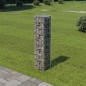 Gabionenwand mit Abdeckung Verzinkter Stahl 20×20×100 cm Gabionenwand mit Abdeckung Verzinkter Stahl 20×20×100 cm
