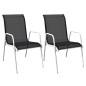 3-tlg. Bistro-Set Stahl Schwarz 3-tlg. Bistro-Set Stahl Schwarz