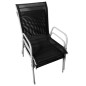 3-tlg. Bistro-Set Stahl Schwarz 3-tlg. Bistro-Set Stahl Schwarz