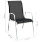 3-tlg. Bistro-Set Stahl Schwarz 3-tlg. Bistro-Set Stahl Schwarz