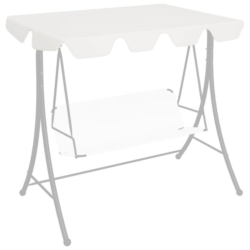 vidaXL Ersatzdach für Hollywoodschaukel Weiß 188/168x145/110 cm vidaXL Ersatzdach für Hollywoodschaukel Weiß 188/168x145/110 cm