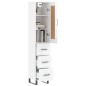 Highboard Hochglanz-Weiß 34,5x34x180 cm Holzwerkstoff Highboard Hochglanz-Weiß 34,5x34x180 cm Holzwerkstoff