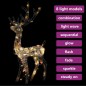 vidaXL LED-Rentier Acryl Weihnachtsdekoration 140 LEDs 120 cm Bunt vidaXL LED-Rentier Acryl Weihnachtsdekoration 140 LEDs 120 cm Bunt