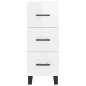 Highboard Hochglanz-Weiß 34,5x34x180 cm Holzwerkstoff Highboard Hochglanz-Weiß 34,5x34x180 cm Holzwerkstoff